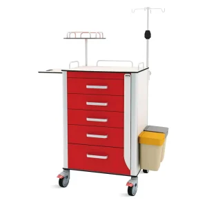 SKR ET580 ABS Medical Trolley Modern Design Hospital Patient Nursing Trolley