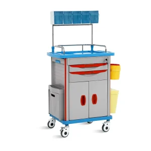 SKR051-AT Emergency Hospital Furniture ABS Multifunction Medicine Medical Cart