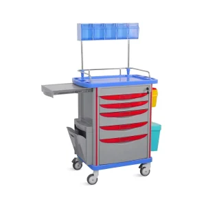 SKR054 AT750 Durable ABS 5 Drawers Multifunction Patient Nursing Hospital Medicine Medical Trolley