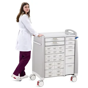 SKR058-CT ABS Multifunction Several-layer Drawer Hospital Medicine Medical Trolley