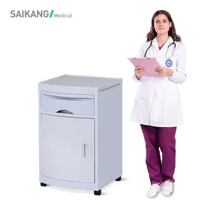 SKS02 Economic ABS Plastic Hospital Storage Furniture Medical Bedside Cabinet Factory