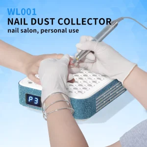 SNRQI Adjustable Power Nail Dust Collector Pro Salon Grade Strong Nail Vacuum Cleaner Manufacturer Direct Custom Logo