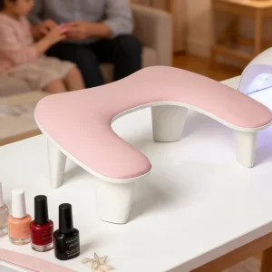 SNRQI Factory Price Direct Sale U1 Double Hand Rest Pillow High End PU Soft Materials Nail Pillow Manicure Table Arm Hand Rest