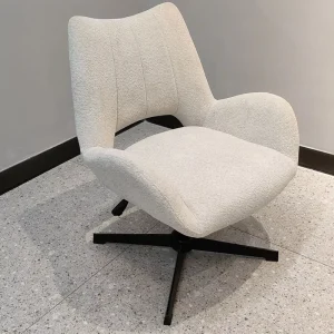 ST 8893 Ergonomic Home Office Chair Swivel Fabric Seat Height Adjustable Modern Luxury Design Stable Metal Base for Work Study