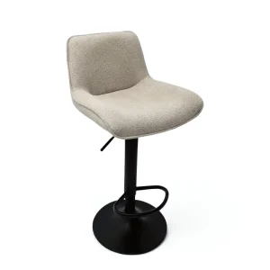 ST 8895 Luxury Kitchen Bar Stools High Chairs Adjustable Swivel PU Leather Seat Back Rice White Modern Hotel Dining Max Height