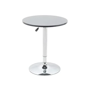 ST T8001 Modern Outdoor High Quality Round MDF Top Metal Legs High Height Adjustable Bar Tables for Mall & Hotel Use