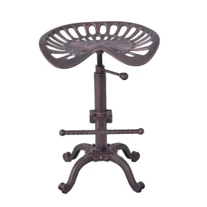 ST7 Retro Industrial Modern Cast Iron Tractor Saddle Seat Bar Chair for Living Room Bar Hotel Apartments