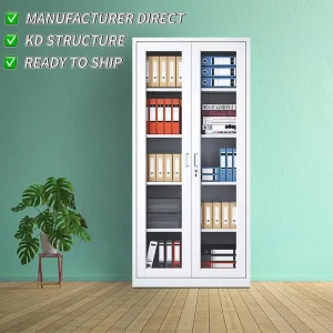 STORION Heavy Duty Eco Friendly Movable Office Filing Cabinet Steel Storage Unit with Lock for Commercial & Home Office Use