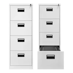 Sale Price Bulk Lockable Modern Iron Cupboard Steel Office Storage Furniture Metal 4 Drawer Gray Vertical Filing Cabinet