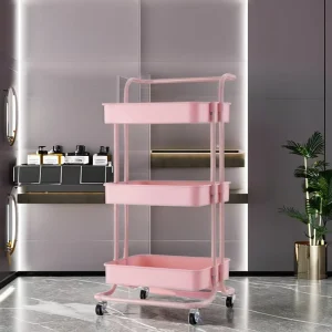 Salon Furniture Beauty Trolley Beauty Spa Manicure Pedicure Equipment Customized Salon Storage Rolling Trolley Salon