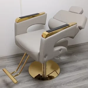 Salon Furniture Commercial Professional Hairdressing Chair Beauty Salon Barber Shop Chair Gold Reclineing Barber Chairs
