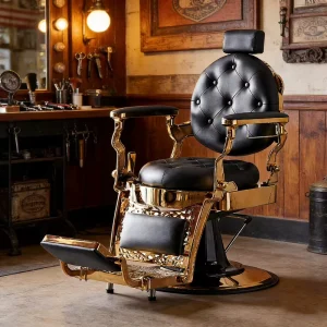 Salon Furniture Hairdressing Equipment Barber Chair Men’s Hair Salon Chairs Metal Barber Chair