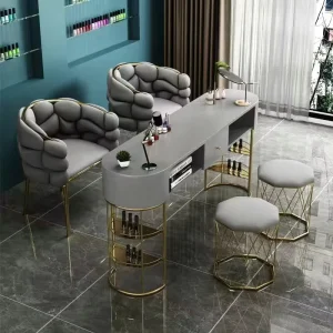 Salon Furniture Manicure Table with Manicure Chair Manicure Station