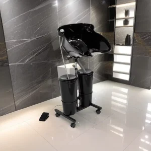 Salon Furniture Metal Adjustable 360 Rotation Shampoo Chair Bowl Portable Hair Wash Basin