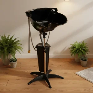 Salon Furniture Portable Shampoo Sink with Tank and Shower Head