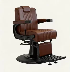 Salon Men’s Barber Chair Furniture Grey Barber Chairs for Barbershop Heavy Duty