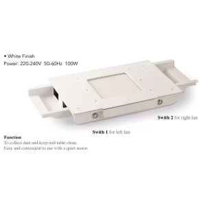 Salon Nail Table Dust Fan With Led Switch 100W Dust Collector Nail