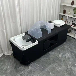 Salon Shampoo Bed Head Spa Thai Head Treatment Hair Washing Chair Water Therapy Massage Electric Shampoo Bed Hidden Sink Cabinet