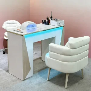 Salon Station Mesa Manicure Desk Storage Nail Table With Dust Collector