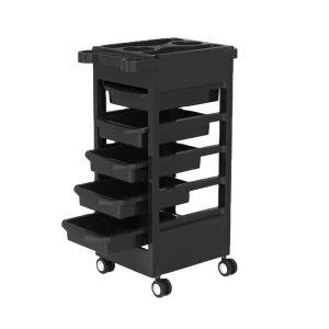 Salon Trolley PP Material Large Capacity Multi Drawer Hairdressing Tool Cart with Compartments