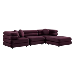 Scandinavian Velvet Corner Sofa Set Luxurious Quality Movable Design for Clothing Stores Beauty Salons Hotels Clubs Cafs