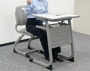 School Adjustable Desk and Chair Set Primary Single Reading Study Metal Student Modern School Classroom Supplier