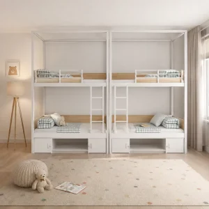 School Apartment Dormitory Export Meta Iron Bed for Household Dormitory Bunk Bed