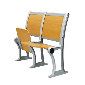 School Auditorium Lecture Hall Conference Room Training Room Row Seats Fixed Seating Armrest Wood Chairs Bench Modern Minimalist