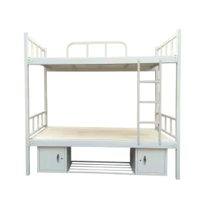 School Bed Dormitory Company Staff Modern Student Iron Double Layer Metal Steel Pipe Apartment Bunk Bed