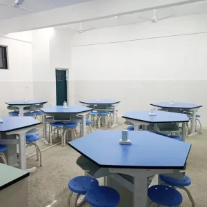 School Desk University Scientific Physics Lab Table Hexagonal Student Experiment Laboratory Furniture Bench Socket Phenolic