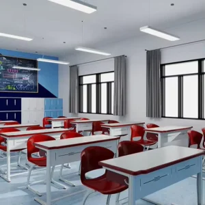 School Desks Durable Student Desk and Chair Set OEM Primary High School Height Adjustable Desk