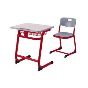 School Furniture Classroom Furniture Student Single Writing Desk and Chair for Students