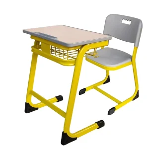 School Furniture Classroom Modern Wood Single Table and Chair for School Students