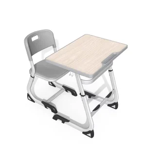 School Furniture Height Adjustable Classroom Desk and Chair for Primary School