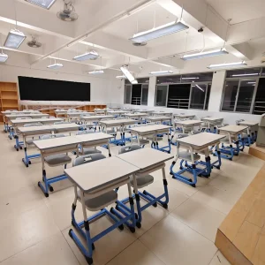 School Furniture High Classroom Single School Set Student Desk Tables and Chair Set for Primary School Students