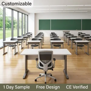 School Furniture ISO Factory Direct OEM ODM Customized Heavy Duty Wooden Teacher Desk for School Classroom Project