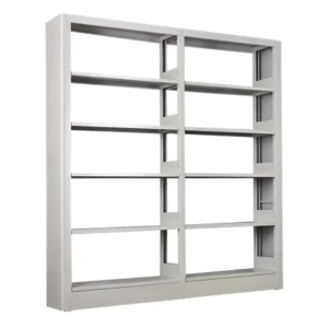 School Furniture Library Equipment Steel Bookshelves Double Column Side Bookshelf Document Filing System Cupboard