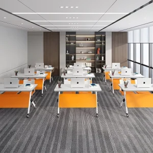 School Furniture Portable Office Conference Folding Table University Classroom Training Desk and Chair Student Desk and Chair
