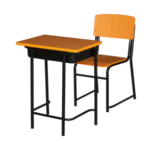 School Furniture Student Adjustable Height Desk and Chair Set Stackable for Classroom High School