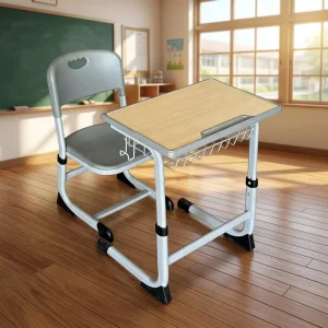 School Furniture Student Desk and Chair Set Classroom Study Table for Students Desk Chairs School Supplies