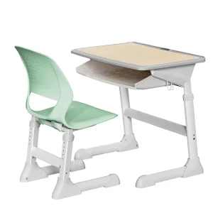 School Furniture Supplier Height Adjustable Plating Single Classroom Desk and Chair Set