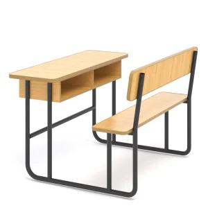 School Furniture Suppliers Wooden School Sets Classroom Chairs and Tables Double Student Desk and Chair