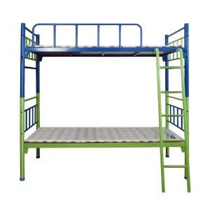 School Home Hotel Hostel Use Metal Bed Frame Bunk Bed for School Furniture Dormitory Loft Bed With Stairs