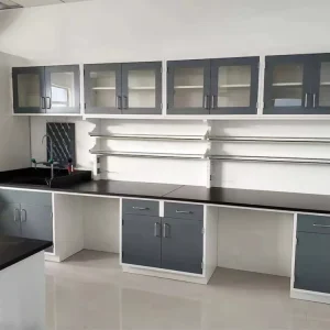 School Lab Furniture Metal Workbench Biology Laboratory Casework Equipment Table