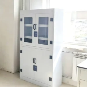 School Lab Furniture PP Cabinet PP Corrosion Resistant Storage Cabinet PP Laboratory Cabinet with Glass Doors