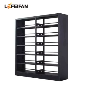 School Library Bookshelf Double Sides Storage Books Rack Made by All Metal
