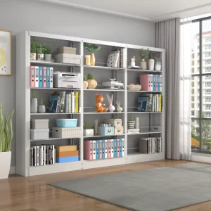 School Library Steel Bookshelf Adjustable Shelf Design Color Design Size Steel Single side Double side Floor standing