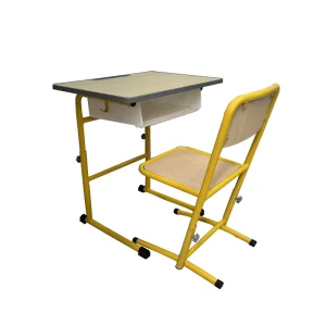 School Modern Student Desks and Chairs Classroom Furniture Adjustable Height Primary School Furniture Set