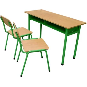 School Set Double Study Desk and Chair Set for Students