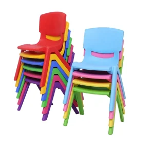 School Set for Kindergarten Kids Classroom Furniture Plastic Tables and Chairs Modern Design Living Room Use